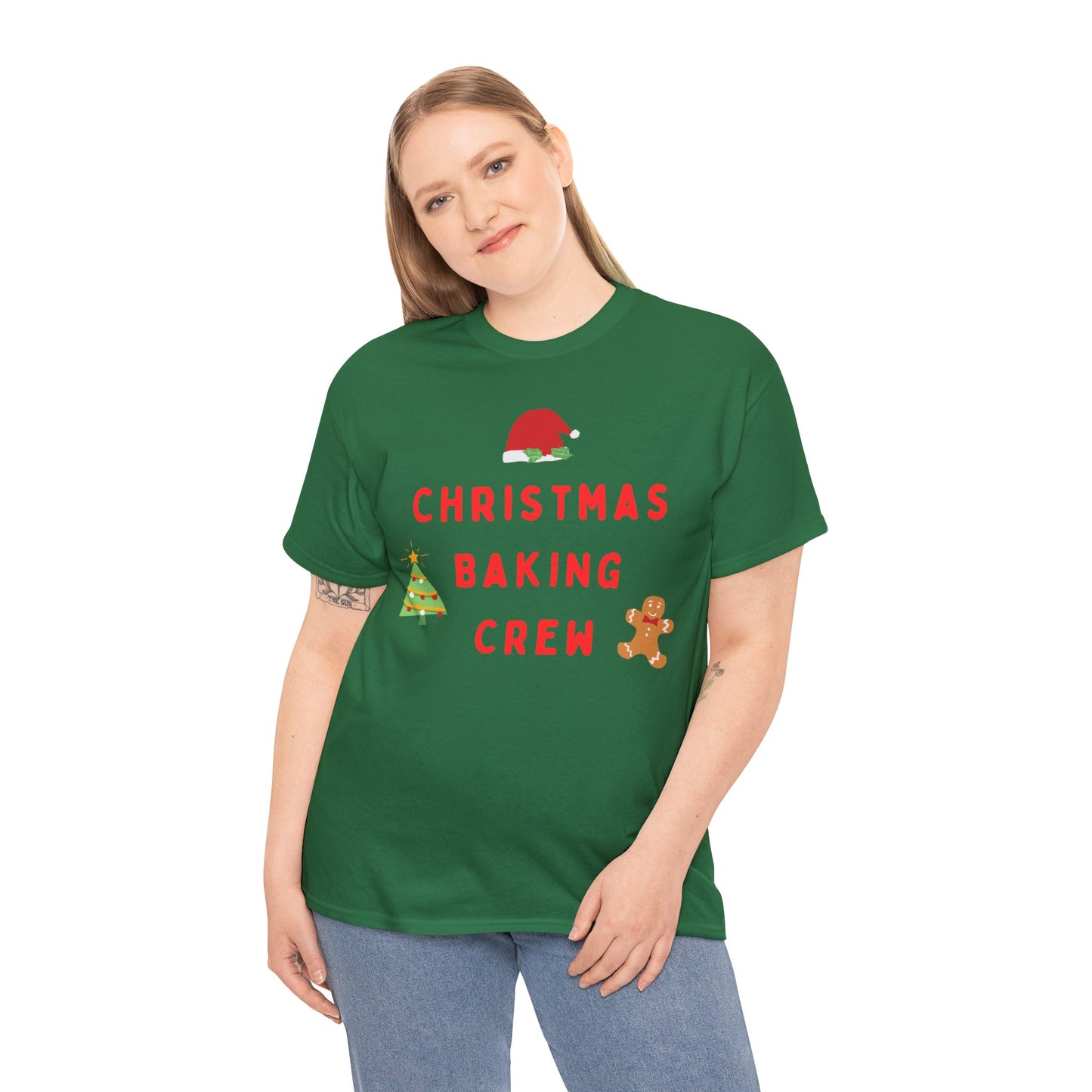 Christmas Baking Crew Cotton T-shirt