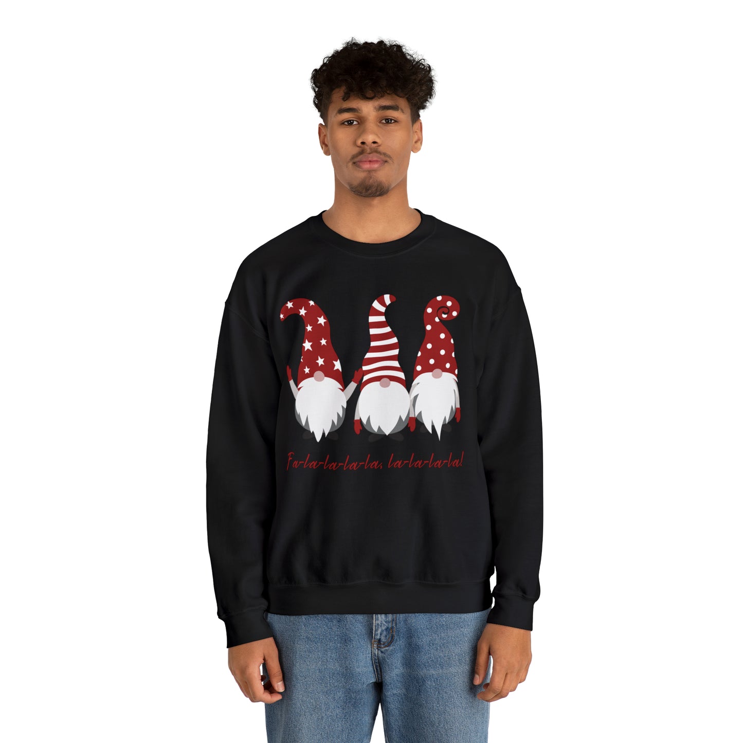Falala Christmas Gnome Crewneck Sweatshirt