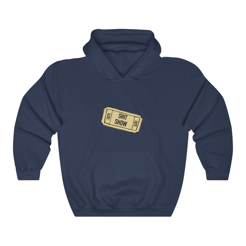 Shit Show...One ticket please! This funny hoodie sweatshirt is perfect for cozying up on those days when you feel like everything is falling apart and life is just a shit show. Cozy up in this hoodie and handle the day! Perfect for "those" people in your life ;)