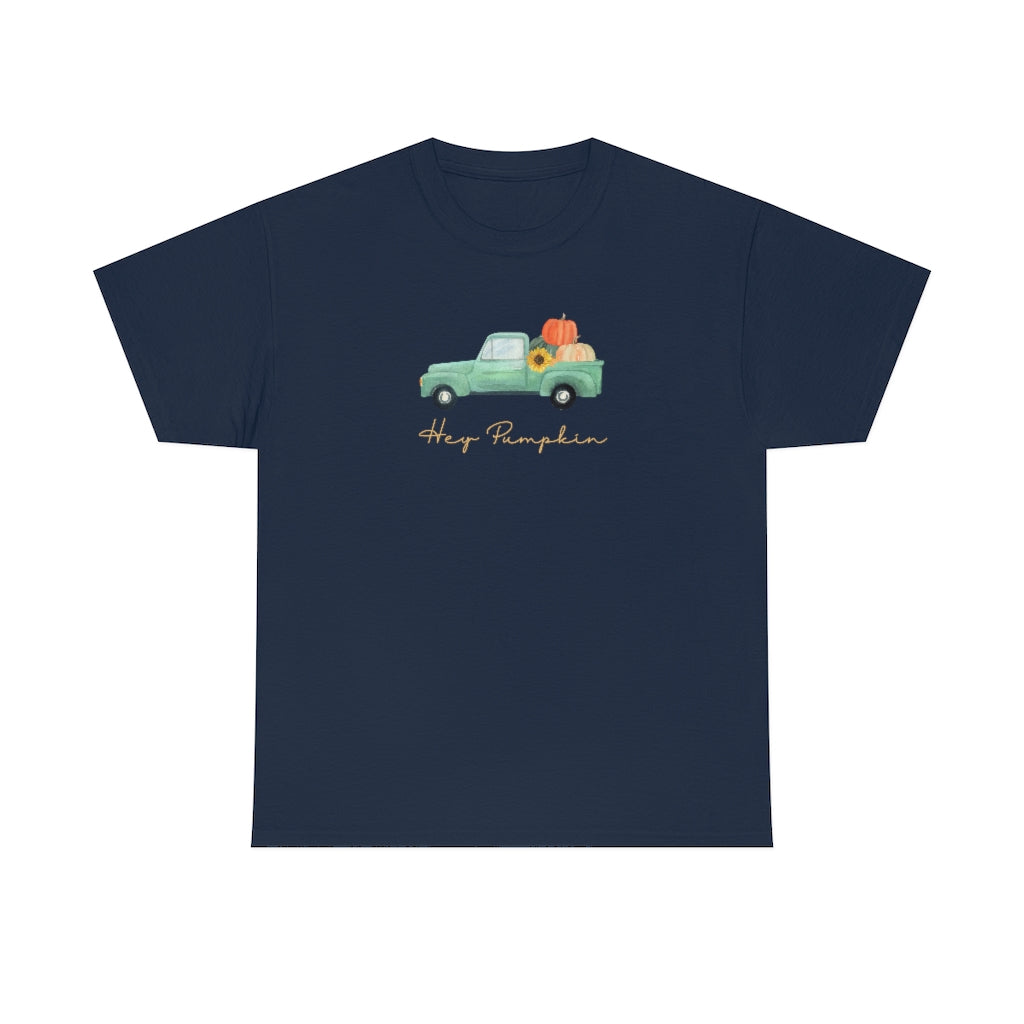 Hey Pumpkin Rainbow Cotton T-shirt