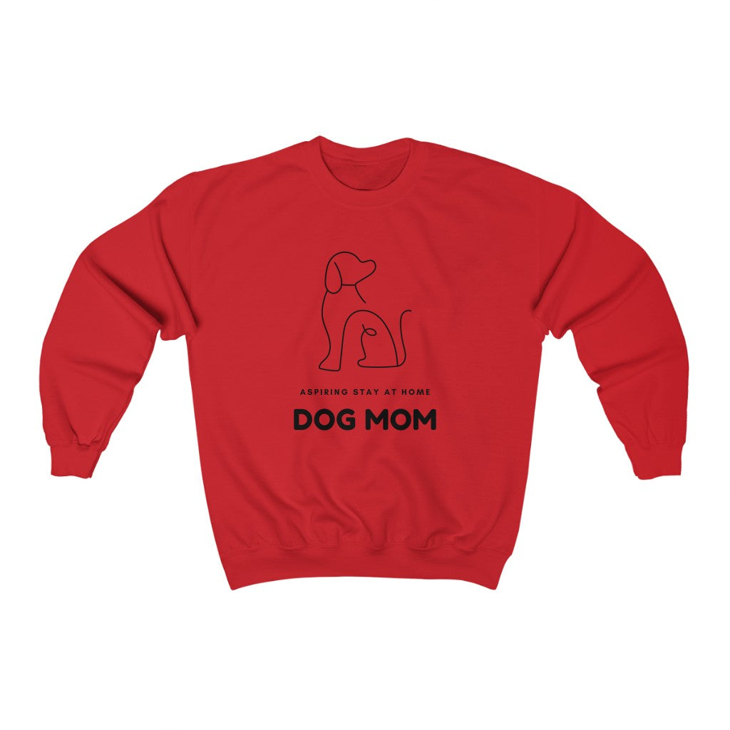 When your only aspiration in life is to make sure your dog has the best life possible. This funny Aspiring Stay at Home Dog Mom crewneck sweatshirt is made with 100% cotton blend so it is super soft and comfortable. Perfect for morning walks or cuddling on the couch with your furry friend, this will be your new favorite sweatshirt guaranteed.