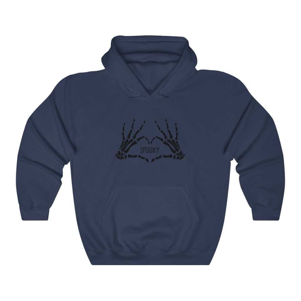 Spooky Skeleton Heart Hands Hoodie Sweatshirt