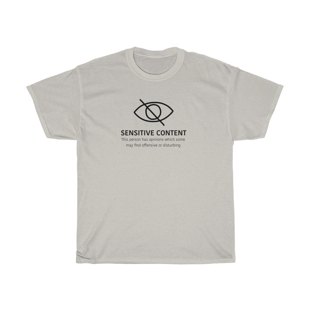 Sensitive Content! This cotton t-shirt is perfect for those people with unpopular opinions! Let people know what they are getting into! Makes a great gift for that outspoken uncle at the holidays!