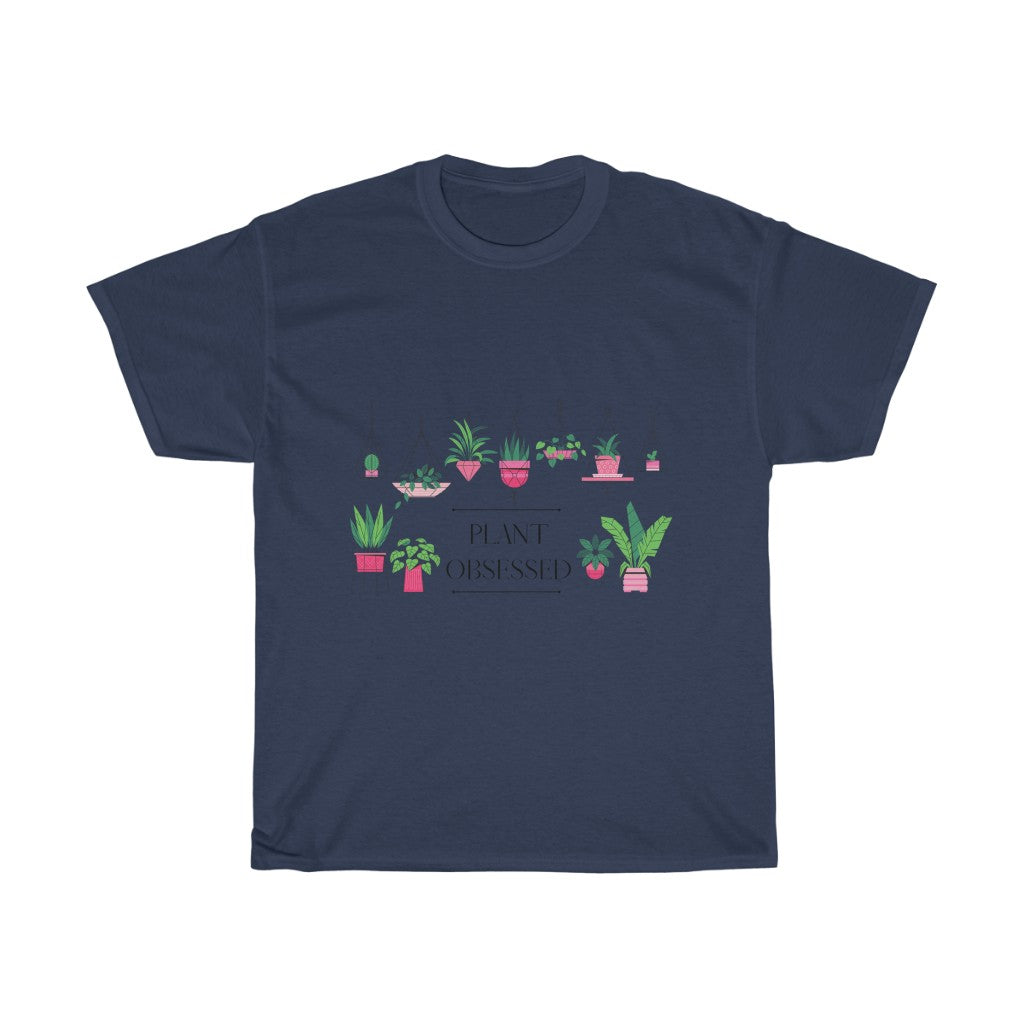 There is no such thing as too many plants. I mean, just one more right? This colorful cotton tee has beautiful hanging plants and the phrase “Plant Obsessed”. Made with 100% cotton, this t-shirt is both stylish and cozy. Treat yourself and show off your passion for plants with this piece.