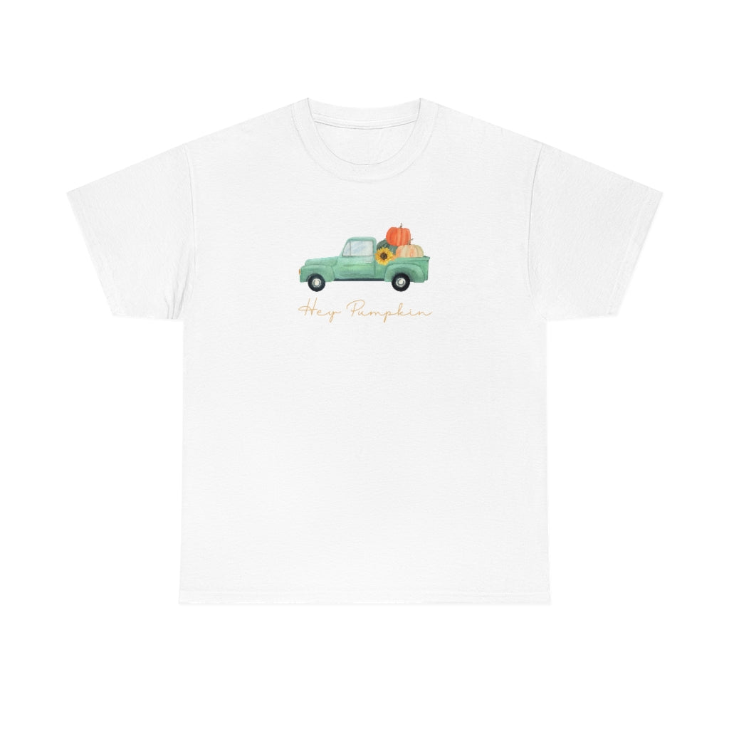 Hey Pumpkin Rainbow Cotton T-shirt