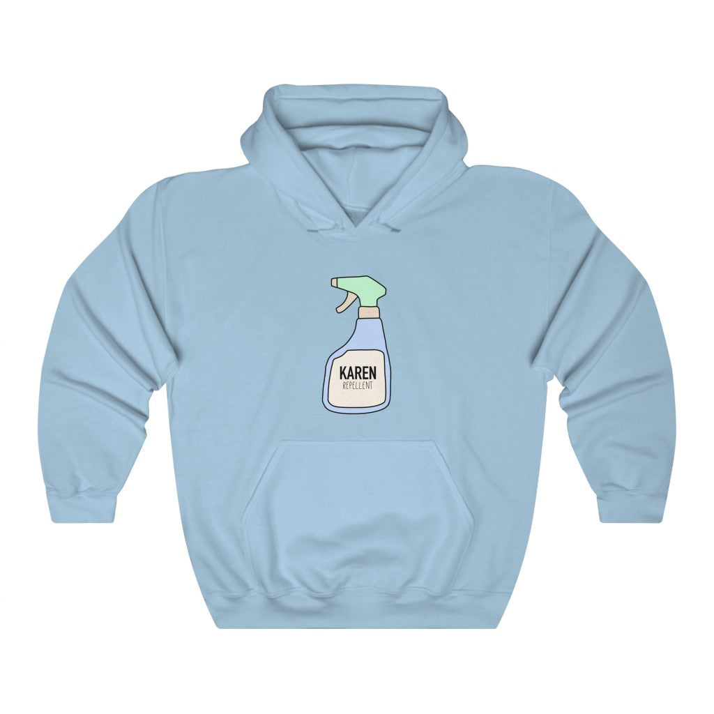 Keep those Karen's away with this funny Karen repellent hoodie. Avoid being cancelled while staying cozy in this hoodie.