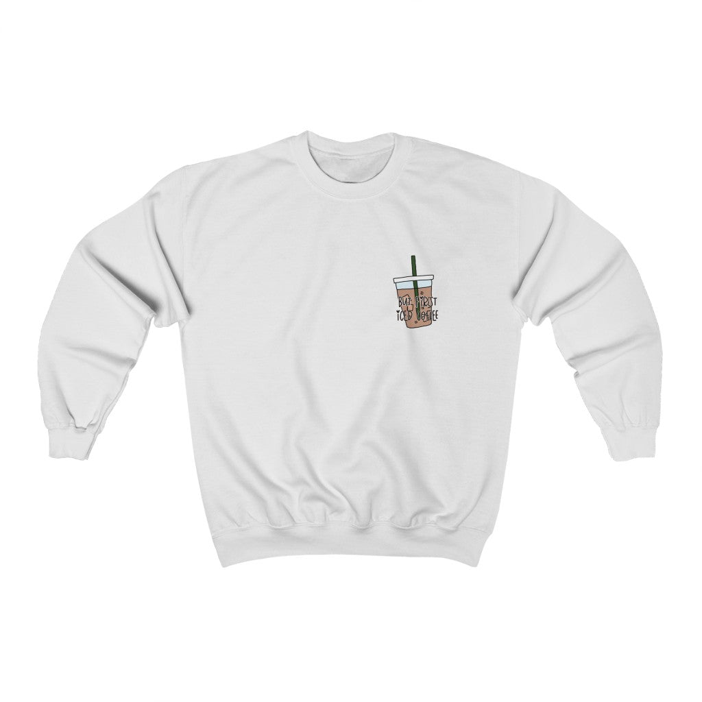 For all you iced coffee lovers out there, this crewneck sweatshirt is for you! Iced… always, am I right?! Not matter the weather stay cozy while you sip your iced coffee, with this sweatshirt.