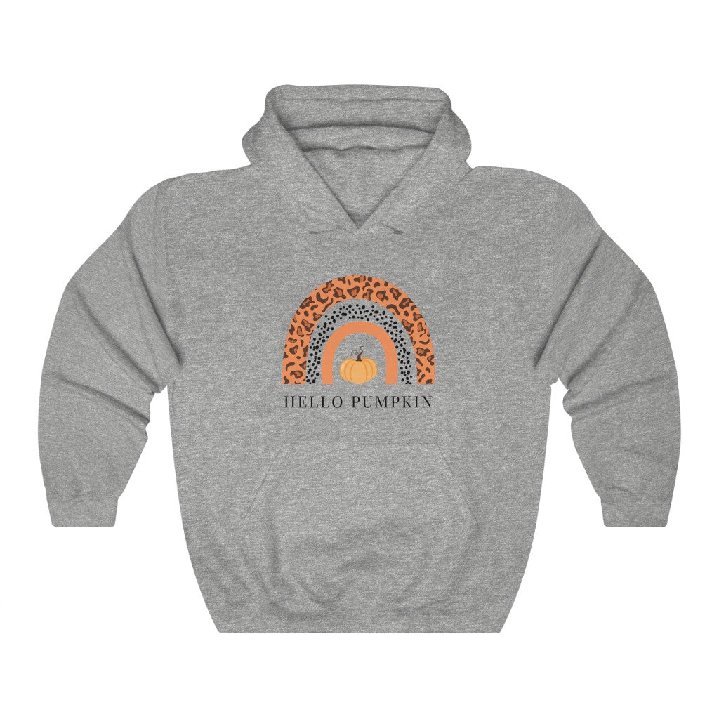 Hello Pumpkin Rainbow Hoodie Sweatshirt