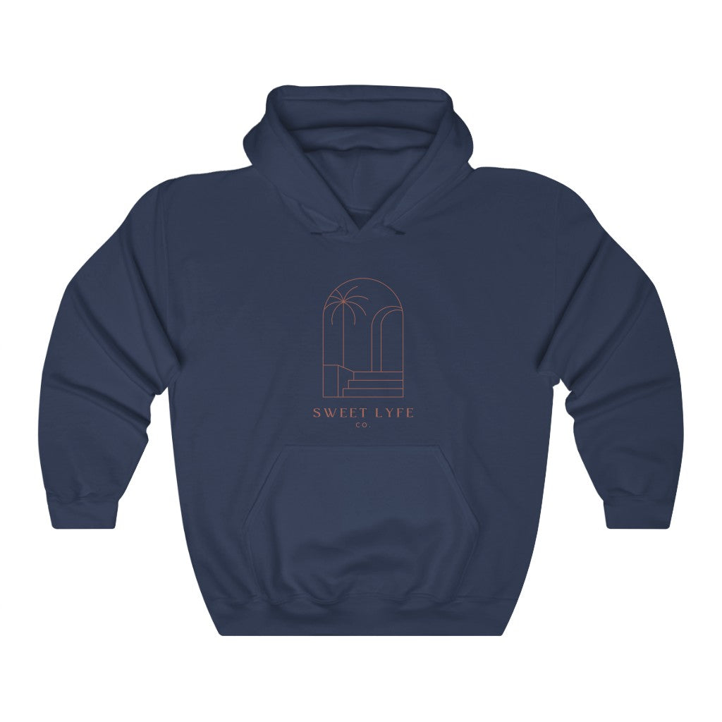 Wishing you were on a beach somewhere? Us too! This tropical hoodie has a minimalist design that inspires all things beachy. Made with a breathable cotton, you can rock this sweatshirt in comfort and style.