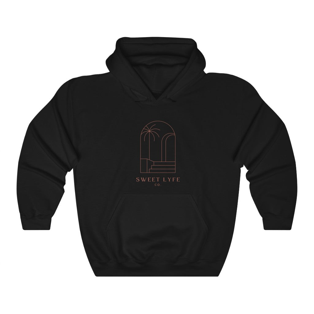 Wishing you were on a beach somewhere? Us too! This tropical hoodie has a minimalist design that inspires all things beachy. Made with a breathable cotton, you can rock this sweatshirt in comfort and style.