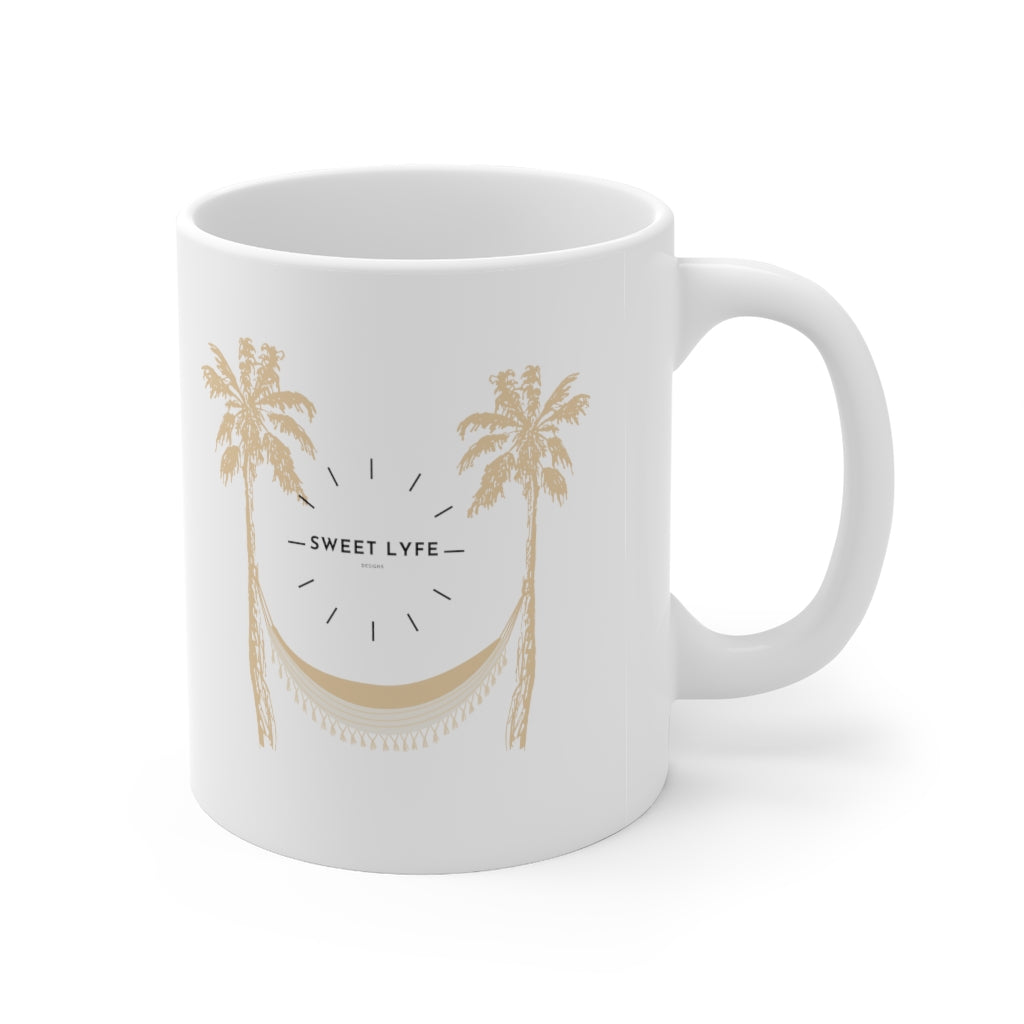 Feel all the happy vibes with this Sweet Lyfe ceramic mug. Inspired by seeing the good in life and knowing great things are coming, this uplifting mug is the perfect addition to your collection. With this mug you can radiate positivity while drinking your morning coffee. This mug is 11 oz, lead and BPA free, and microwave and dishwasher safe!