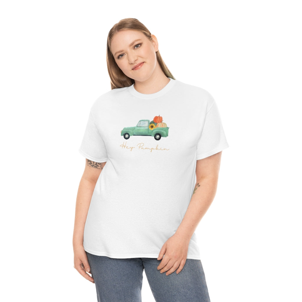 Hey Pumpkin Rainbow Cotton T-shirt