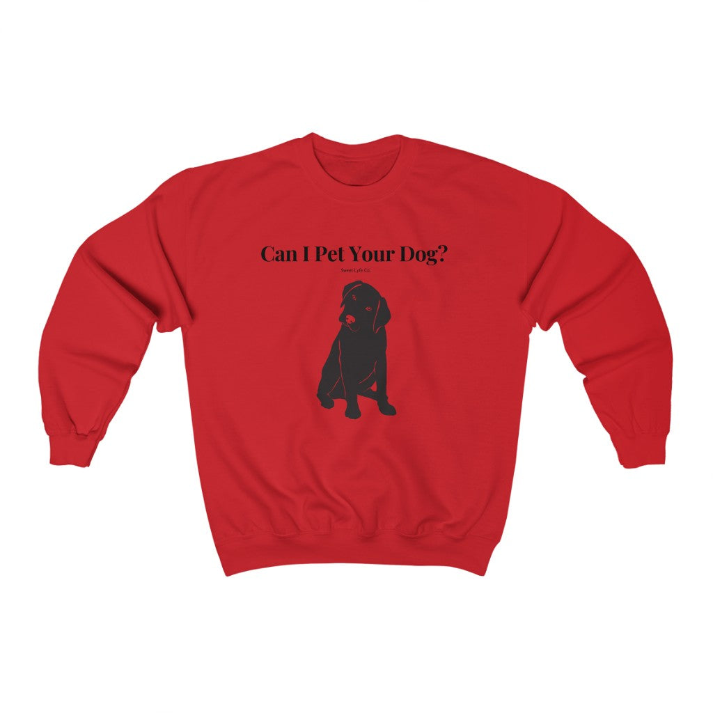 Every time you walk past a dog, your first thought is always “Can I Pet Your Dog?” This funny dog crewneck sweatshirt is perfect for all occasions and super cozy made with 100% cotton. So next time you walk past a cute pup, you won’t even have to say a word.