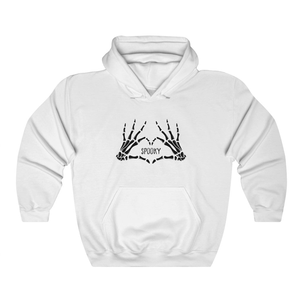 Spooky Skeleton Heart Hands Hoodie Sweatshirt