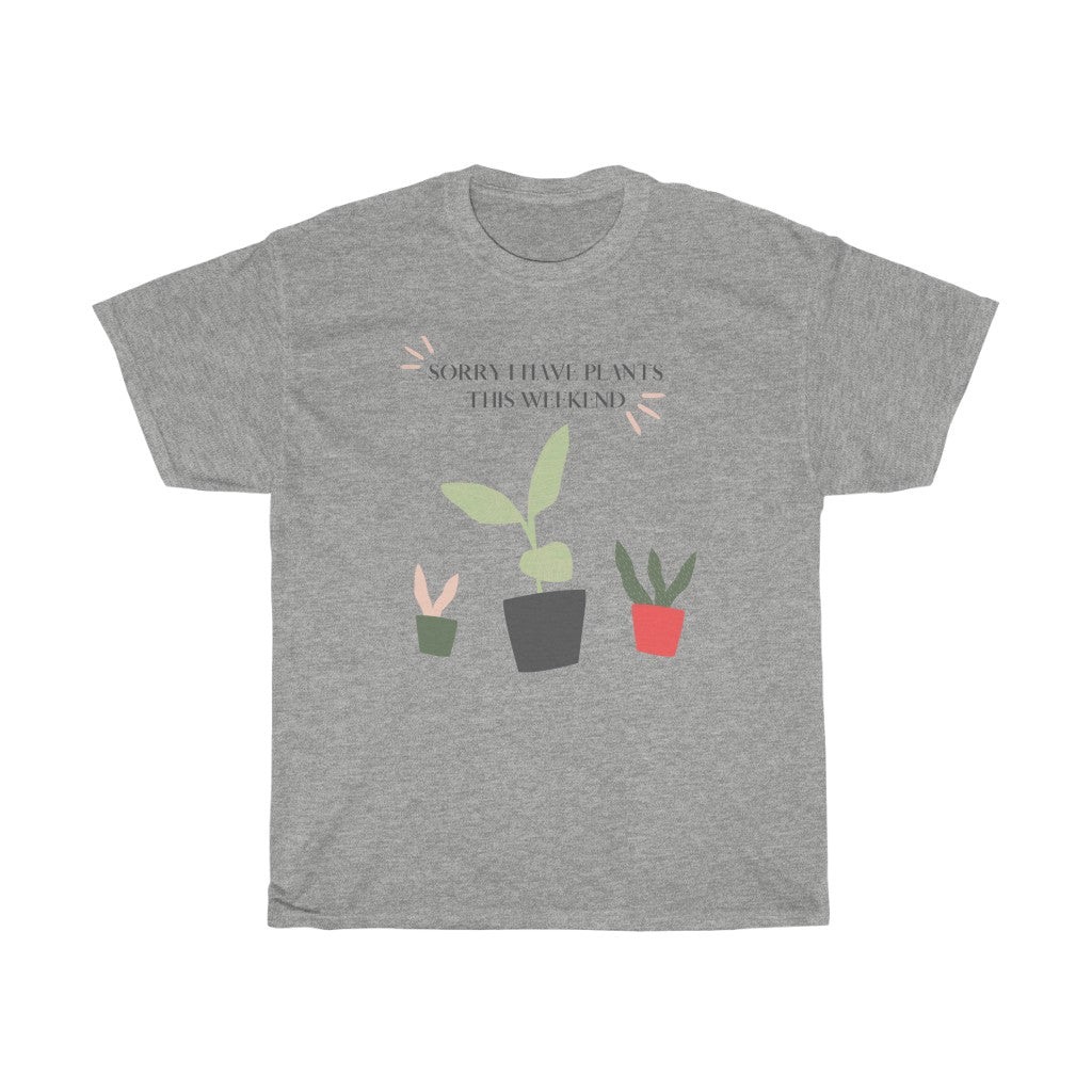 When all you want is a night in with your plants. This punny cotton t-shirt is bright and fun and says, “Sorry I Have Plants This Weekend”. Great for introverts and all who just like alone time and self care. Add this stylish funny piece to your collection today.