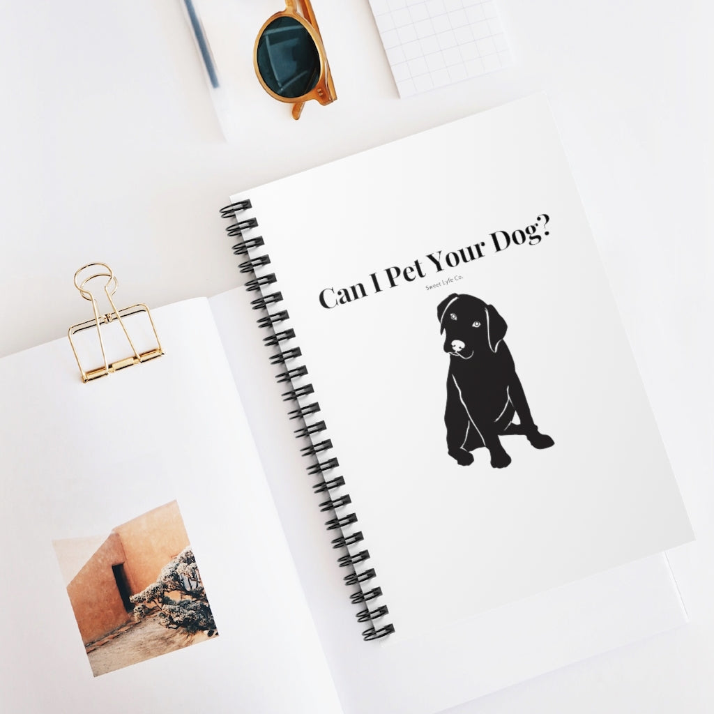 Every time you walk past a dog, your first thought is always “Can I Pet Your Dog?” This funny dog notebook is perfect for all occasions. So next time a cute pup come sup to you, you won’t even have to say a word. This journal has 118 ruled line single pages for you to fill up!