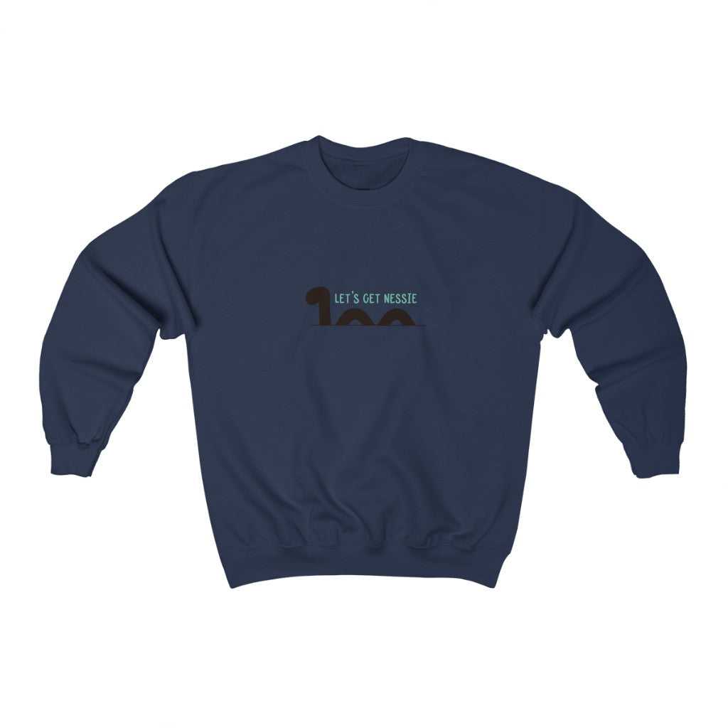 Let’s Get Nessie! This Loch Ness Monster inspired crewneck sweatshirt is perfect for those nights getting messy searching for the mysterious Nessie.
