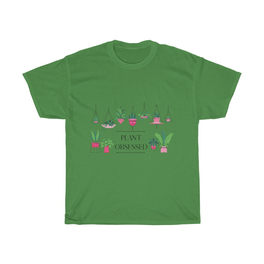 There is no such thing as too many plants. I mean, just one more right? This colorful cotton tee has beautiful hanging plants and the phrase “Plant Obsessed”. Made with 100% cotton, this t-shirt is both stylish and cozy. Treat yourself and show off your passion for plants with this piece.