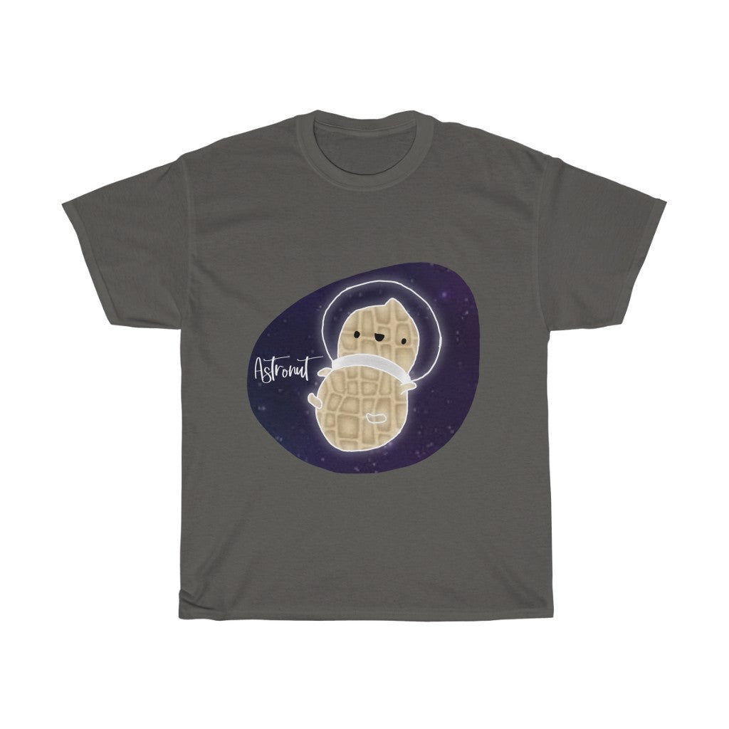 What do you get when you cross an astronaut and a peanut?... an Astronut! Show off your sense of humor in this funny, galactic, out of this world cotton t-shirt. Makes the perfect gift for your punny uncle or for your friend who can't stop making dad jokes!
