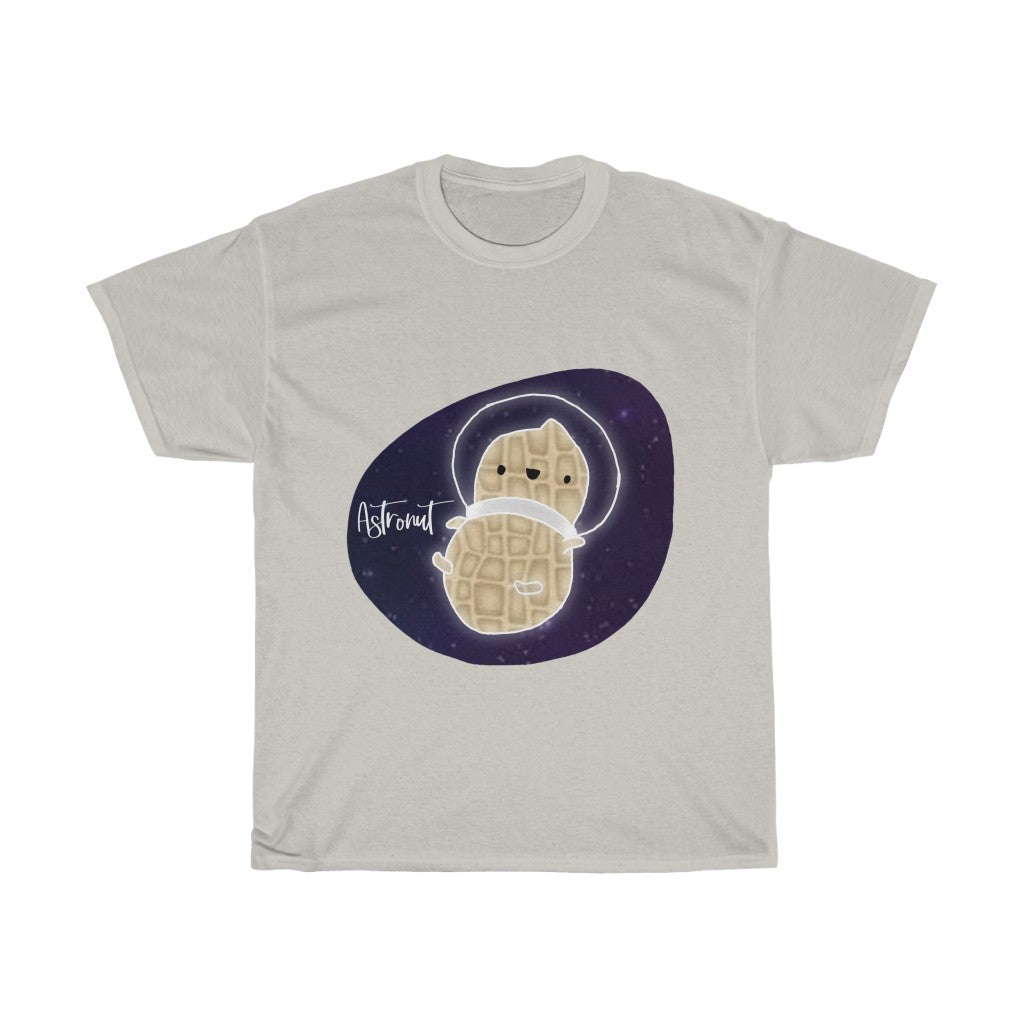What do you get when you cross an astronaut and a peanut?... an Astronut! Show off your sense of humor in this funny, galactic, out of this world cotton t-shirt. Makes the perfect gift for your punny uncle or for your friend who can't stop making dad jokes!