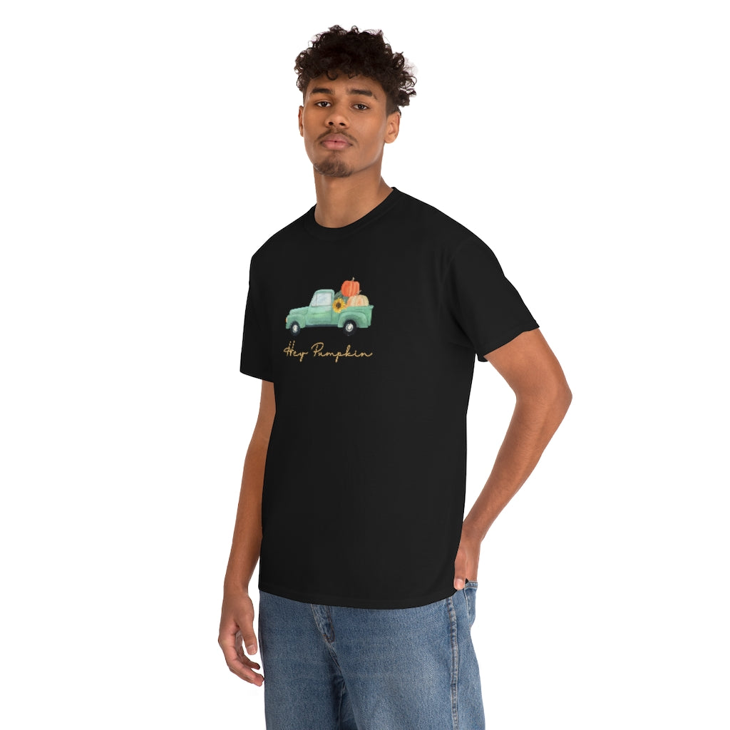 Hey Pumpkin Rainbow Cotton T-shirt