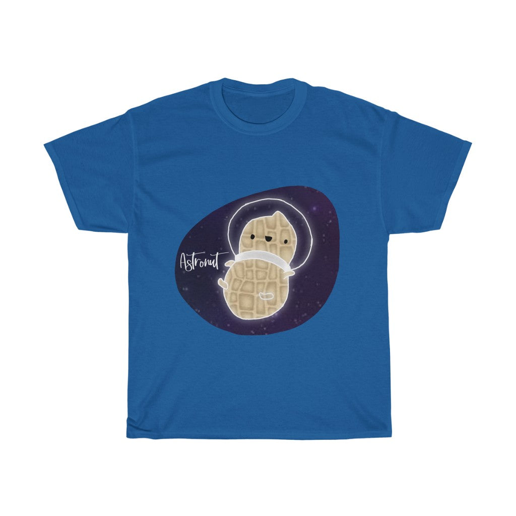 What do you get when you cross an astronaut and a peanut?... an Astronut! Show off your sense of humor in this funny, galactic, out of this world cotton t-shirt. Makes the perfect gift for your punny uncle or for your friend who can't stop making dad jokes!