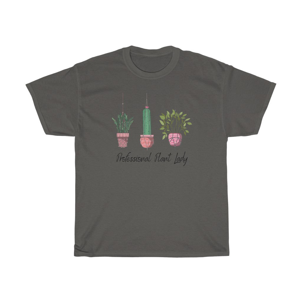 If you have kept your plants alive for more than a week, you are basically a professional. This "Professional Plant Lady" cotton t-shirt is both stylish and funny. Made with super soft cotton and is perfect for all day wear. Upgrade your style today with this cute plant lover t-shirt.