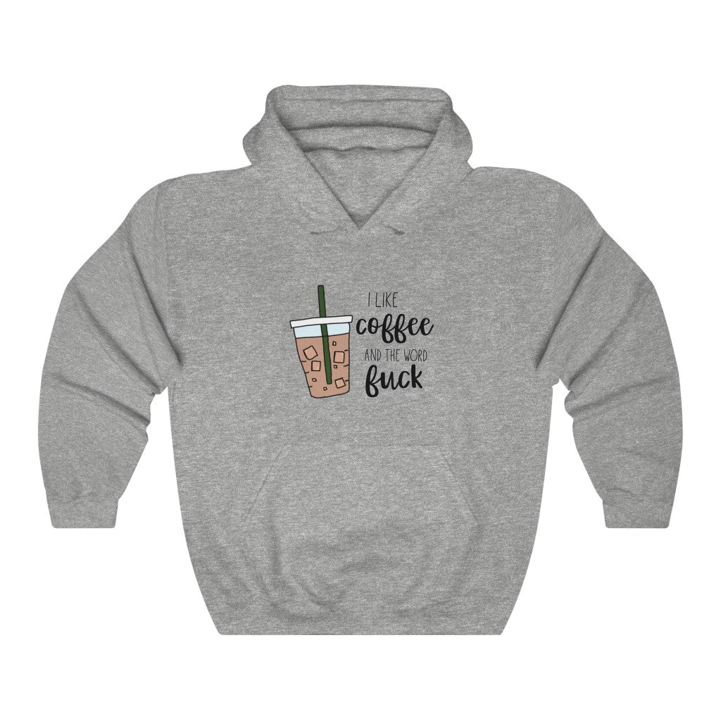 I like coffee and the word fuck. This hoodie is for those of us that are classy but cuss a little, and run on coffee! Perfect for your mornings while sipping coffee, and maybe even letting an f-bomb slip when it burns your tongue!