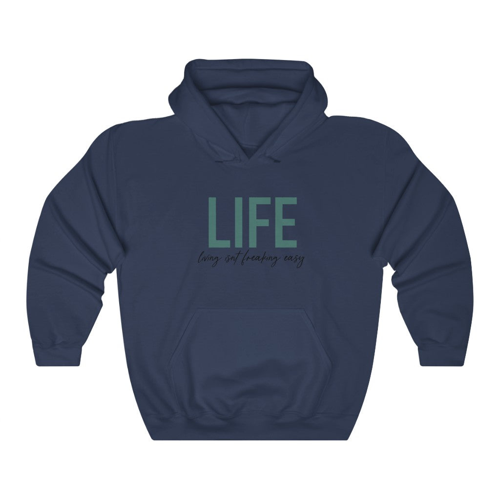 LIFE...Living isn't fricking easy! This funny hoodie sweatshirt is a great way to show your personal sense of humor! Also makes a perfect gift for that funny friend in your life!