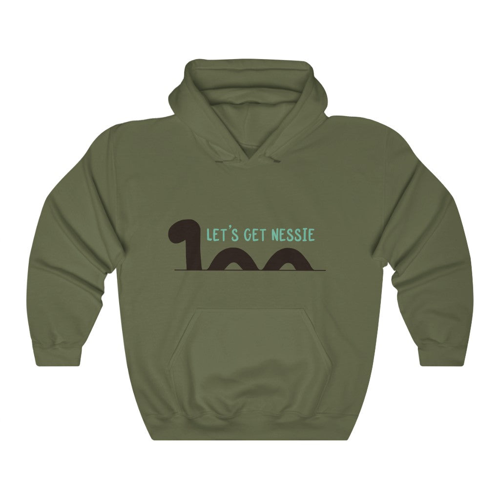Let’s Get Nessie! This Loch Ness Monster inspired hoodie is perfect for those nights getting messy searching for the mysterious Nessie.