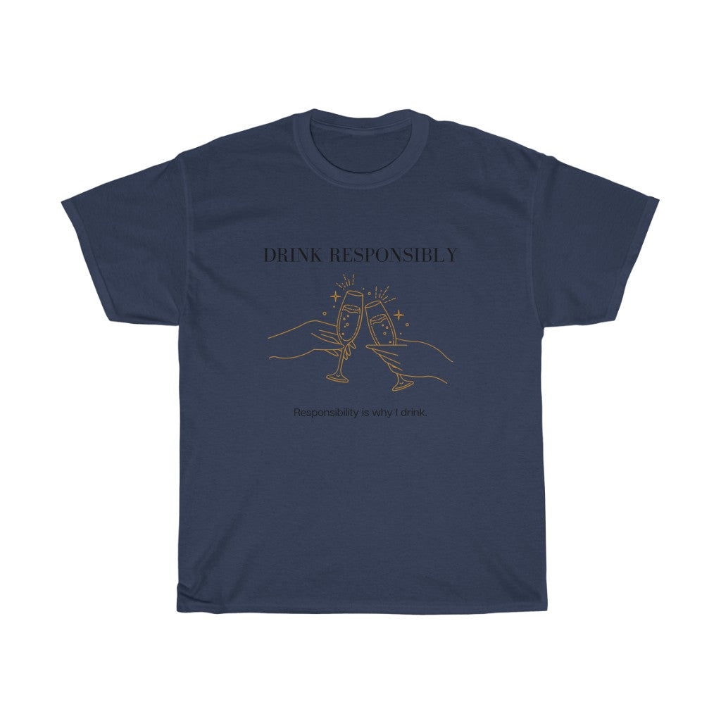 This is the ultimate adulting cotton t-shirt. With a champagne glass cheers design, this is not only stylish but hilarious. The more responsibility you have, the more you drink. That’s how it works right? Made with high quality cotton, this t-shirt is a must have for your collection.