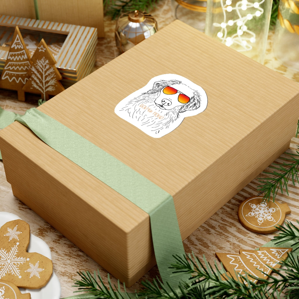 Happy Golden Hour! This sticker is perfect for your water bottle on trips to catch that golden lighting with your golden retriever! Perfect gift for that golden lover in your life.