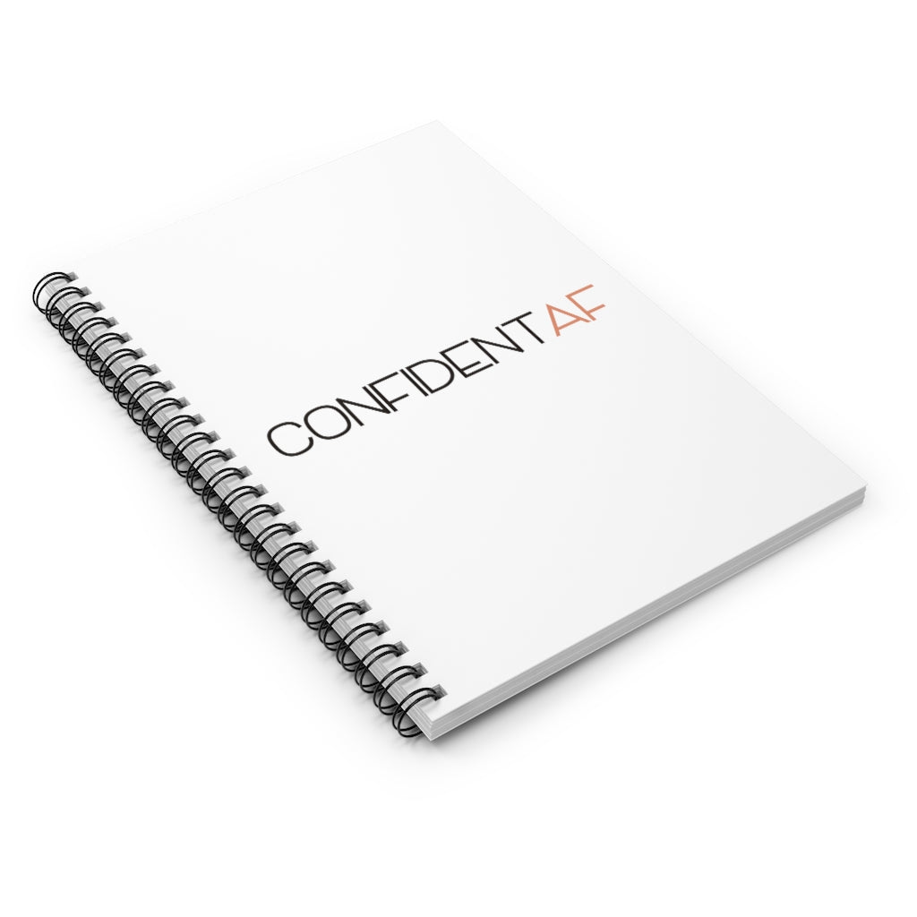 Confident AF Spiral Notebook - Ruled Line - @shannonracheltaylor Exclusive!