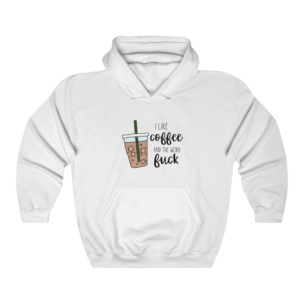 I like coffee and the word fuck. This hoodie is for those of us that are classy but cuss a little, and run on coffee! Perfect for your mornings while sipping coffee, and maybe even letting an f-bomb slip when it burns your tongue!