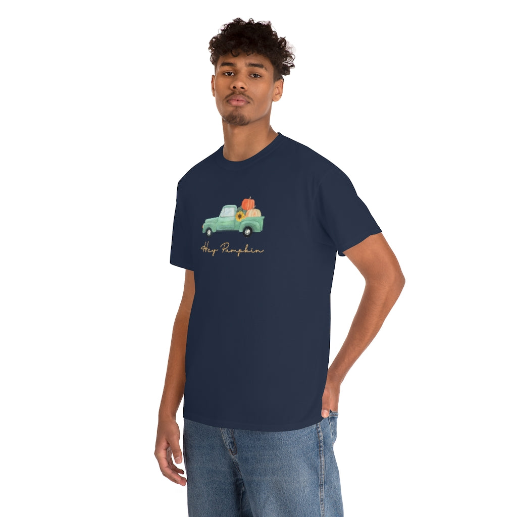 Hey Pumpkin Rainbow Cotton T-shirt