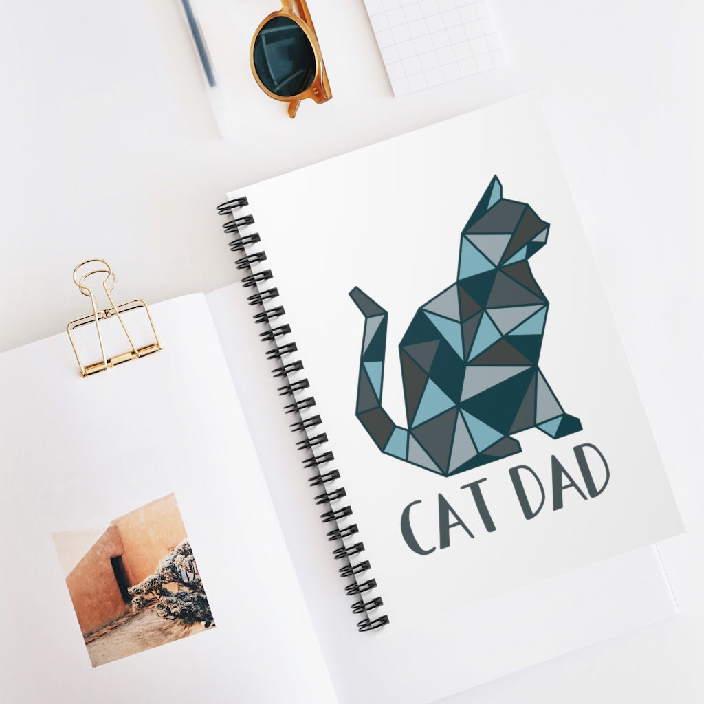 Cat Dad Spiral Notebook - @76dmb76 Exclusive