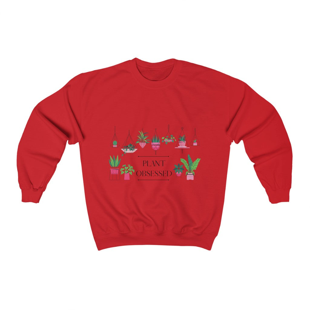 There is no such thing as too many plants. I mean, just one more right? This colorful crewneck sweatshirt has beautiful hanging plants and the phrase “Plant Obsessed”. Made with 100% cotton, this sweatshirt is both stylish and cozy. Treat yourself and show off your passion for plants with this piece.
