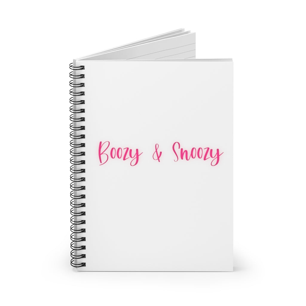 Boozy and Snoozy! Sleepy but still need a drink? This notebook is perfect for planning brunch with the girls or a great gift for your boozy friends. After a long night out partying you can make your hungover to do list in this journal. This journal has 118 ruled line single pages for you to fill up!