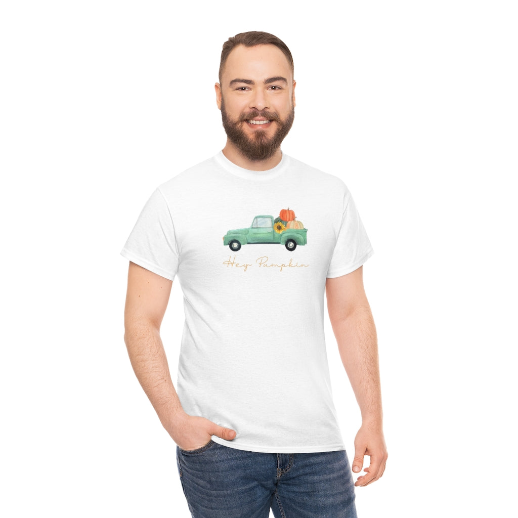 Hey Pumpkin Rainbow Cotton T-shirt