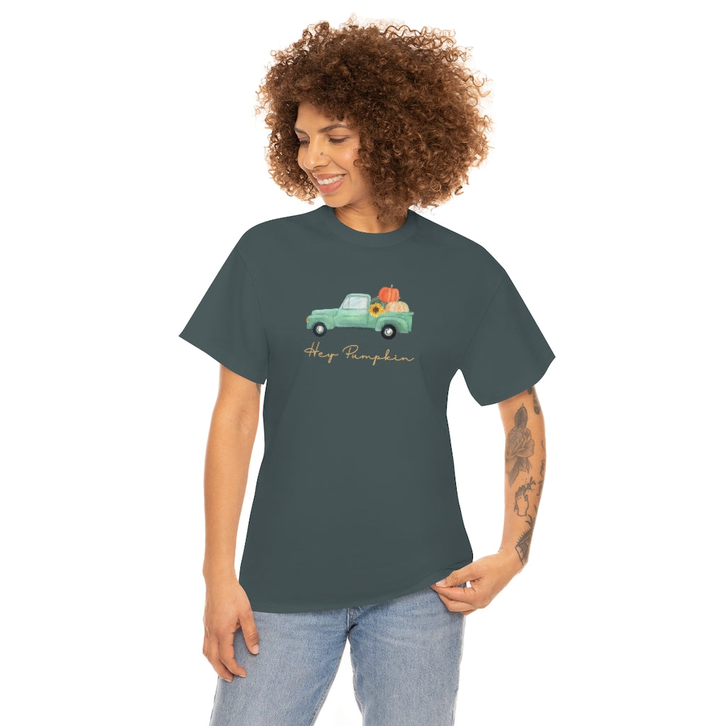 Hey Pumpkin Rainbow Cotton T-shirt