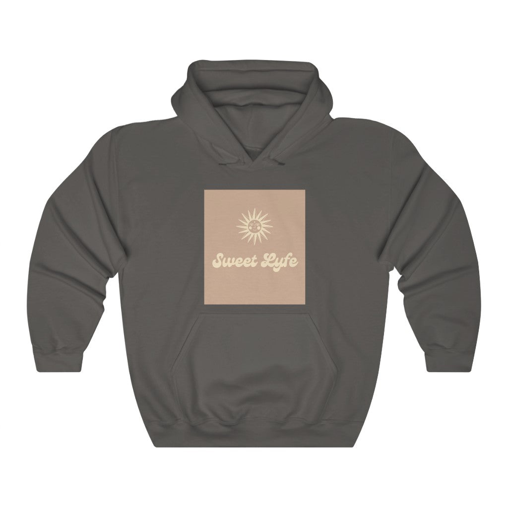 Wherever you go, always bring your own sunshine. This neutral hoodie features a sunny design that includes our brand Sweet Lyfe. Made with a soft high quality cotton for next level comfort. Upgrade your style and add this sweatshirt to your wardrobe today.