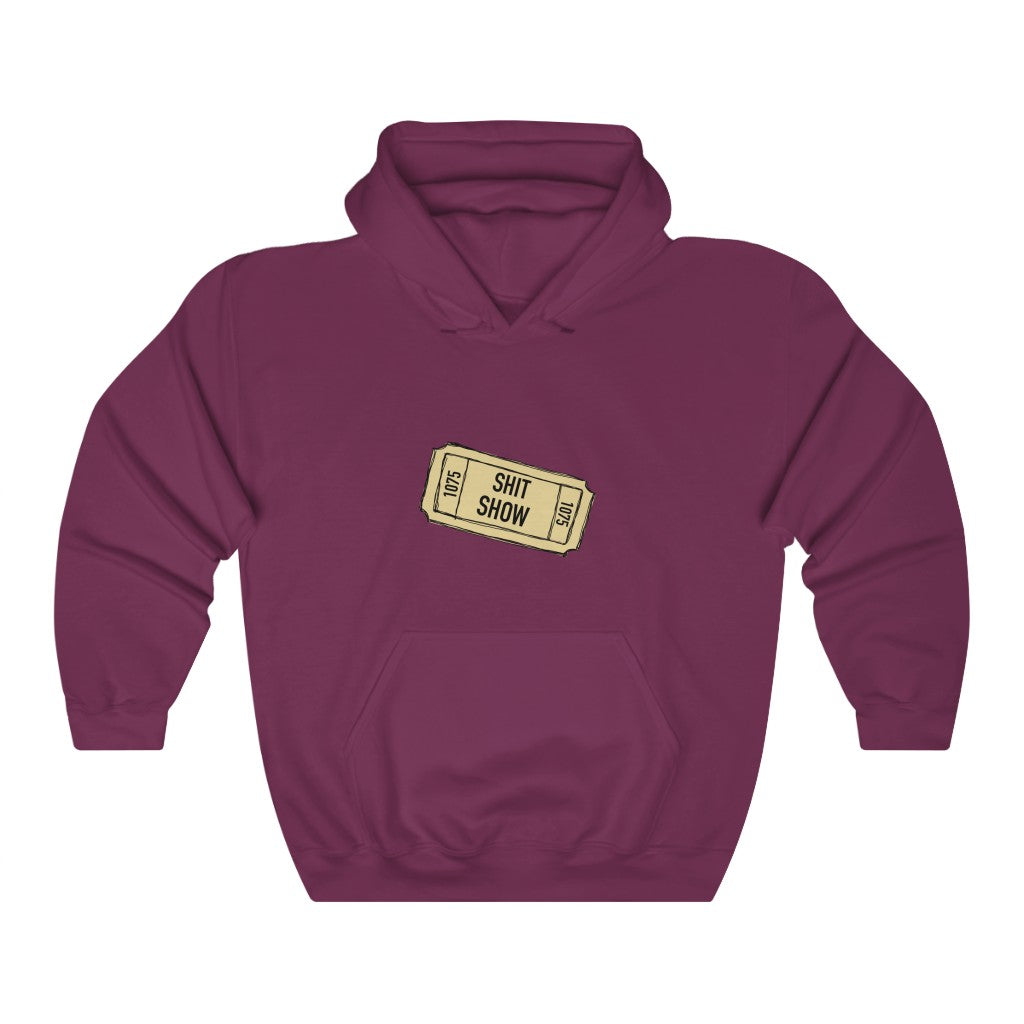Shit Show...One ticket please! This funny hoodie sweatshirt is perfect for cozying up on those days when you feel like everything is falling apart and life is just a shit show. Cozy up in this hoodie and handle the day! Perfect for "those" people in your life ;)
