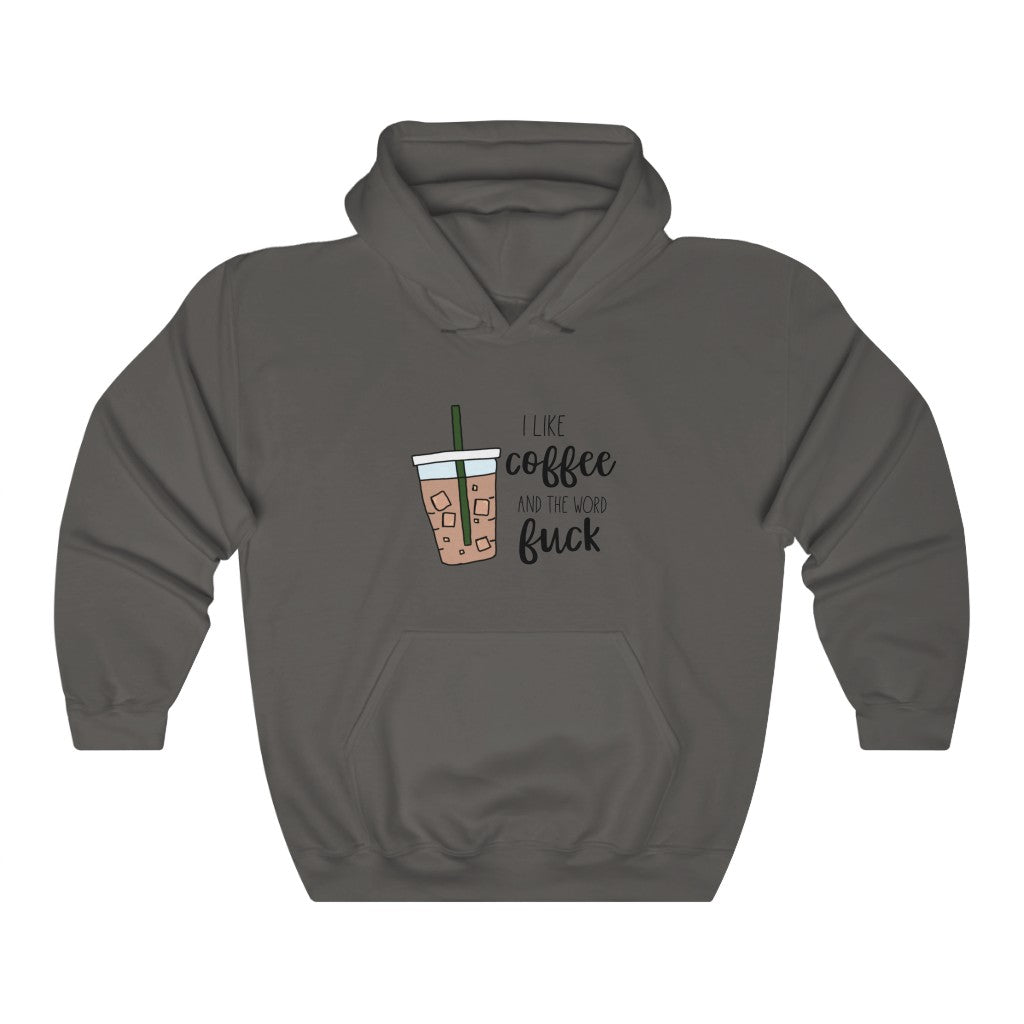 I like coffee and the word fuck. This hoodie is for those of us that are classy but cuss a little, and run on coffee! Perfect for your mornings while sipping coffee, and maybe even letting an f-bomb slip when it burns your tongue!