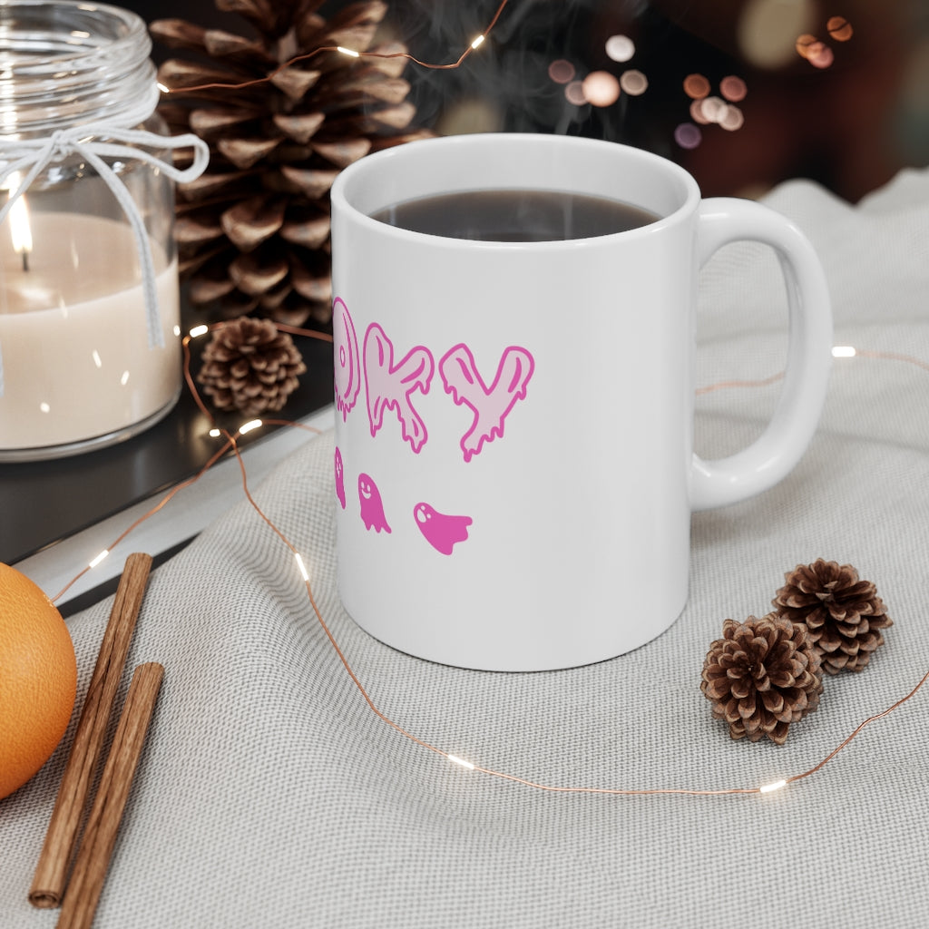 SPOOKY Ghost Mug 11oz