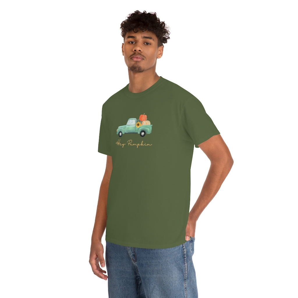 Hey Pumpkin Rainbow Cotton T-shirt