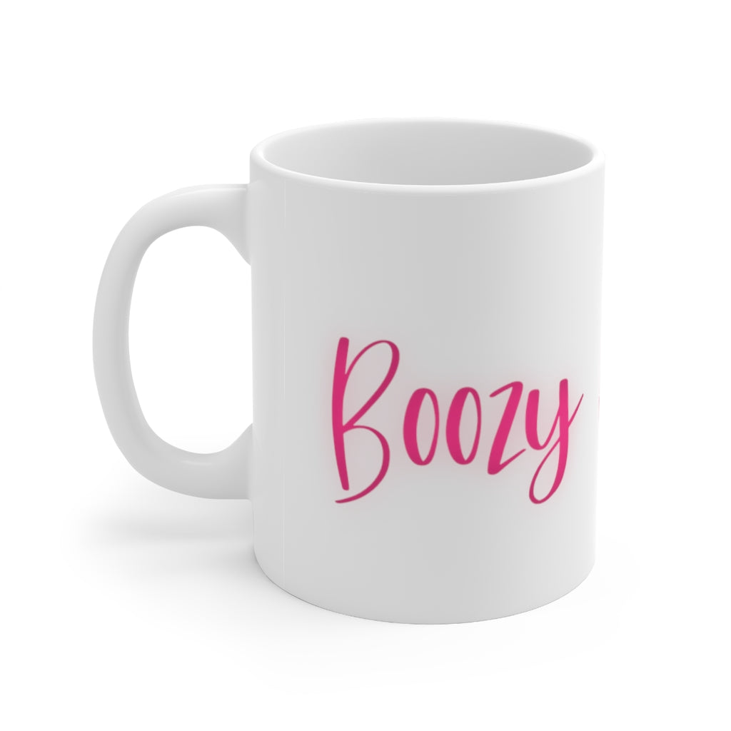 Boozy and Snoozy! Sleepy but still need a drink? This ceramic mug is perfect for brunch with the girls or a great gift for your boozy friends. After a long nigth out partying you fill this mug with coffee to make your way through the day. This mug is 11 oz, lead and BPA free, and microwave and dishwasher safe!