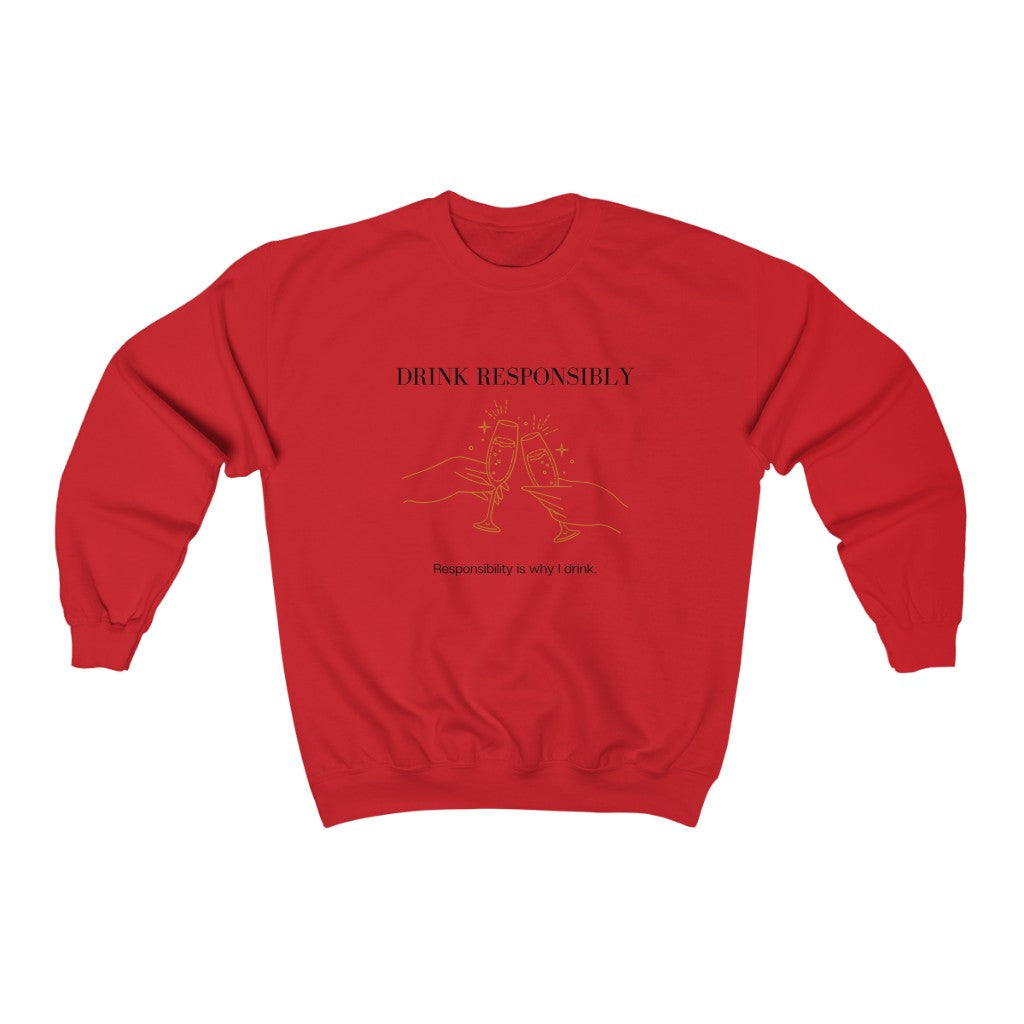 This is the ultimate adulting crewneck sweatshirt. With a champagne glass cheers design, this is not only stylish but hilarious. The more responsibility you have, the more you drink. That’s how it works right? Made with high quality cotton, this sweatshirt is a must have for your collection.