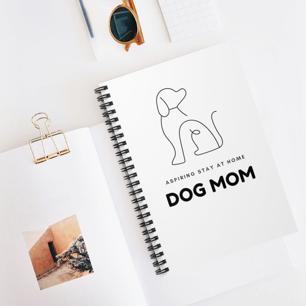 When your only aspiration in life is to make sure your dog has the best life possible. This funny Aspiring Stay at Home Dog Mom notebook is perfect for cuddling on the couch with your furry friend and journaling. This will be your new favorite notebook guaranteed. This journal has 118 ruled line single pages for you to fill up!