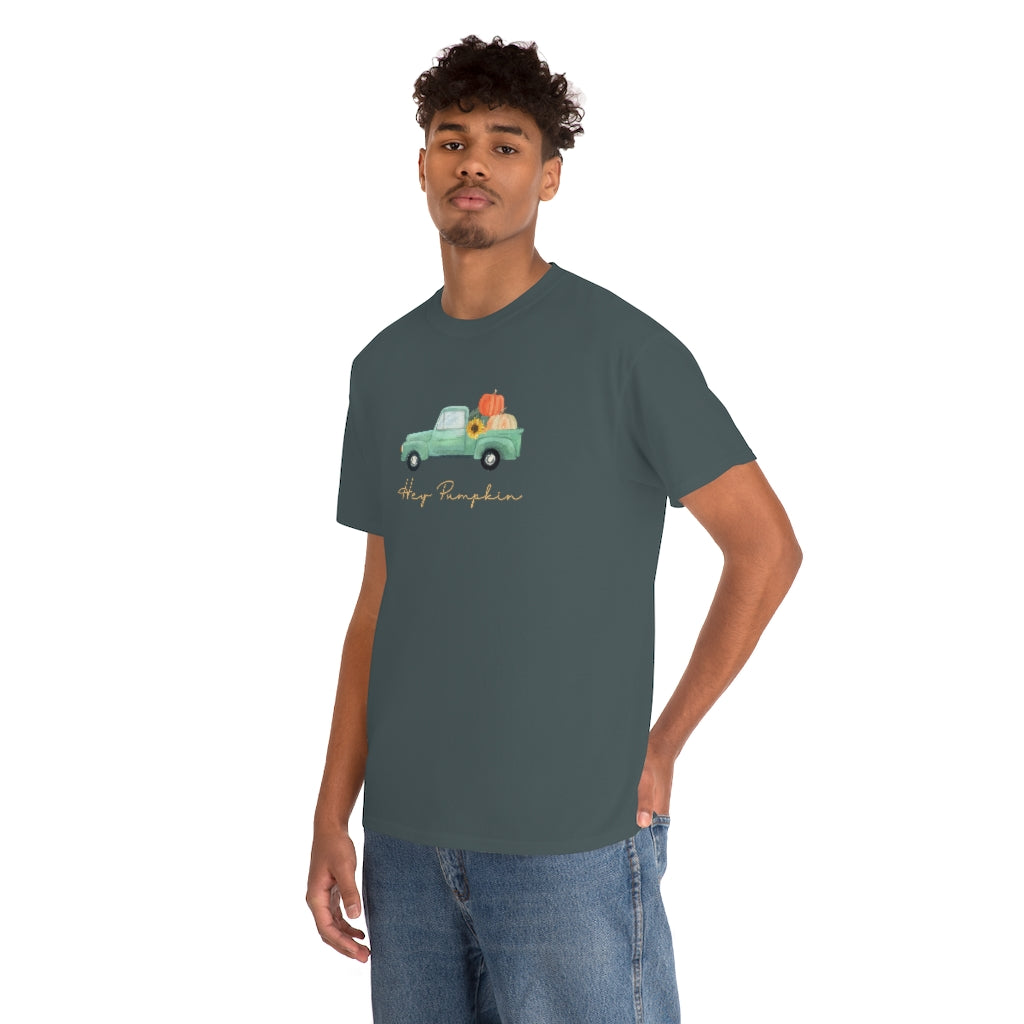 Hey Pumpkin Rainbow Cotton T-shirt