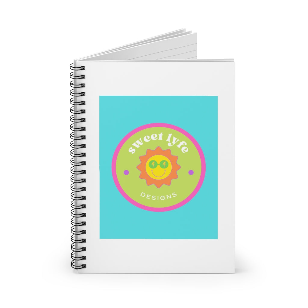 This bright fun colorful notebook has a retro design with a sun wearing sunglasses. With fun pops of color, this cute journal is a unique piece to add to your collection. Make people smile and show off your style and always remember you are living the sweet lyfe. This journal has 118 ruled line single pages for you to fill up!